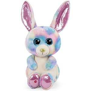 NICI L'Original - Glubschis Rainbow Candy 45 cm - pluche konijnen met grote glinsterende ogen - knuffeldierspeelgoed - knuffeldieren - schattig cadeau glanzend - roze, 48000, kleurrijk