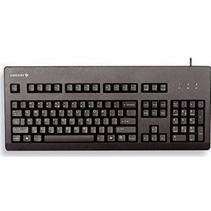 CHERRY G80-3000, International Layout, QWERTY toetsenbord, bekabeld, mechanisch toetsenbord, Cherry MX Black Switches, zwart