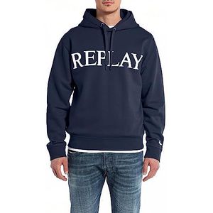 Replay M6711 Sweatshirt met capuchon voor heren, Blauw