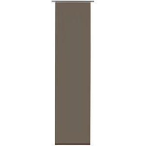 GARDINIA Japans paneel (1 stuk), schuifbaar, ondoorzichtig, bruin, stof entry, 60 x 245 cm (b x h)