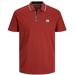 JACK & JONES PLUS Poloshirt voor heren, Rozenhout