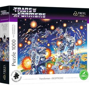 Trefl Prime - UFT-puzzel: The Transformers: More than Meets the Eye, Decepticons - 1000 elementen - Dikste karton, BIO, creatief entertainment voor volwassenen en kinderen vanaf 12 jaar