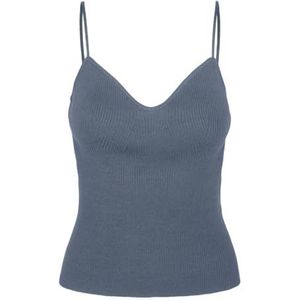 VERO MODA Vmwillow Sl Strap Top Ga Débardeur en tricot pour femme, Bleu Chine., L