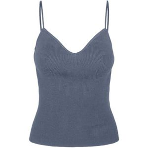 VERO MODA Vmwillow Sl Strap Top Ga en tricot pour femme, Bleu Chine., XS