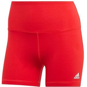 adidas Femme Yoga Essentials High-Waisted Short Leggings, better scarlet, XXS