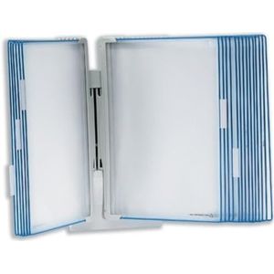 Tarifold 714301 wandstandaard met 5 tabbladen, 10 A4-hoezen, blauw