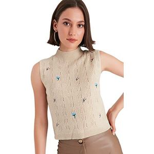 Trendyol Sweater Femme, Beige, S