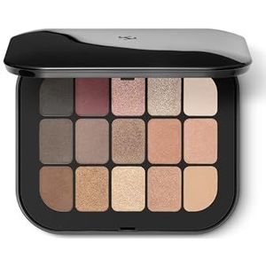 KIKO Milano Master Oogschaduwpalet 01, palet met 15 oogschaduw met matte en metallic afwerking