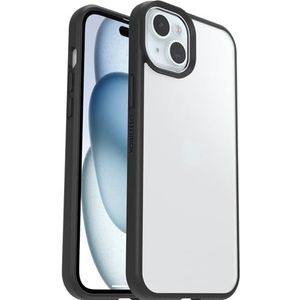 OtterBox Sleek Serie beschermhoes voor iPhone 15 Plus/iPhone 14 Plus, schokbestendig, valbescherming, ultradun, dunne bescherming, getest volgens militaire normen, transparant/zwart, levering zonder