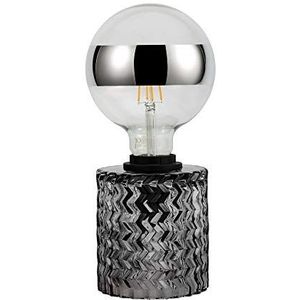 Pauleen Crystal Smoke Tafellamp - E27 - 20W - Zwart Rookglas