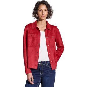 Street One Fluwelen damesjack A212633, Glory Red, 46