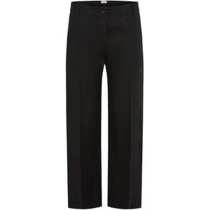 Style Maine S Culotte Forme en 100% Lin, 02 - Noir., 34W / 32L