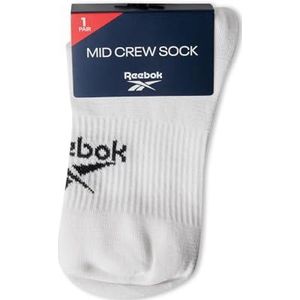 Reebok Foundation Active Crew sokken, uniseks, wit, M, Wit.