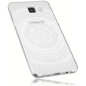 mumbi Telefoonhoes compatibel met Samsung Galaxy A5 2016, hoes met mandala-patroon, wit, transparant