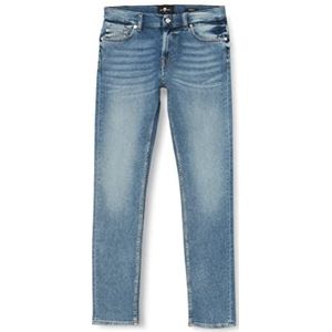 7 For All Mankind skinny jeans voor heren, middenblauw