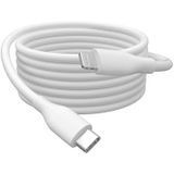 DIGITUS Lightning aansluitkabel - USB 2.0-0,5 m - USB-C naar Lightning - High Speed 480 Mbit/s - 60 W Power Delivery - MFI - flexibele siliconen kabel - wit - voor iPad, iPhone