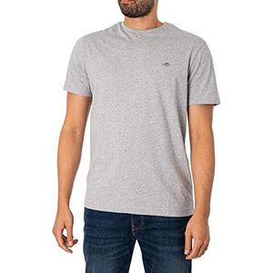 GANT Reg Shield Ss T-shirt voor heren, grijs.