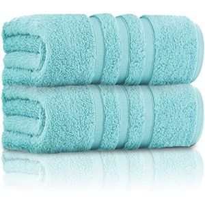 GC GAVENO CAVAILIA Badhanddoeken | 550 g/m² extra groot | wasbaar en absorberend | badhanddoek van Egyptisch katoen, aqua
