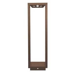 Zafferano, Home Solar Lamp, draadloze vloerlamp met zonnepaneel en bewegingssensoren, geschikt voor buiten, dimmer, 3000 K, hoogte 50 cm, kleur Corten