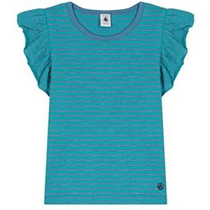 Petit Bateau A06zj T-shirt voor meisjes, Blauw Lavis/Groen