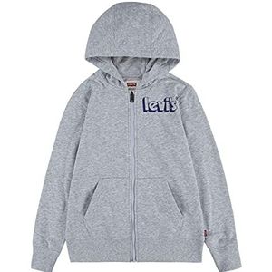 Levi's Kids Lvb Logo Full Zip Hoodie voor jongens, 10-16 jaar, Lichtgrijs