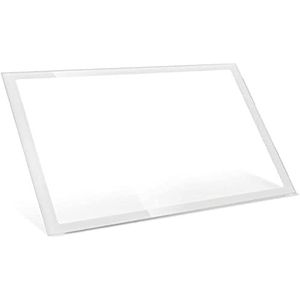 Fractal Design Zijwand van gehard glas voor Define R6/S2 en Meshify S2 cases, eenvoudig te installeren, krasbestendig, geschikt voor linker- en rechterkant, wit licht