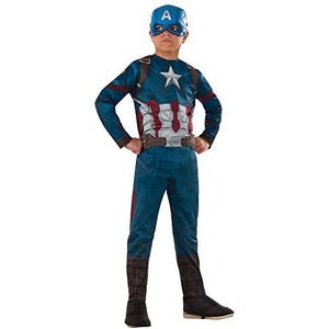Rubies Captain America Civil War kostuum, Capitan America Classic CW, kostuum voor kinderen, L (8 - 10 jaar)