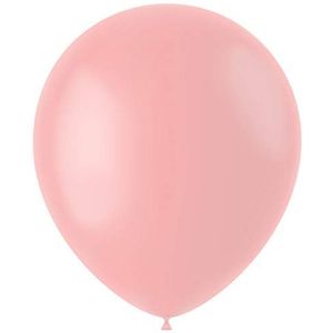 Folat - Ballonnen, poederroze, mat, 33 cm – 50 stuks