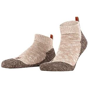 FALKE Heren Lodge Homepad pantoffels antislip noppen op de zool betere grip fijne platte teennaad ademend katoen 1 paar, Bruin (Sesame 4390)