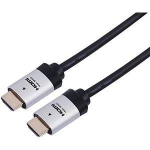 Pro Signal HDMI-kabel Ultra High Speed 8K 60Hz gecertificeerd verguld 0,5m zilver