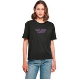 Miss Tee Mst153-bad Idea Tee T-shirt voor dames (1 stuk), zwart.