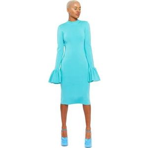 CHAOUICHE Robe de cocktail Kim pour femme, bleu, XXS