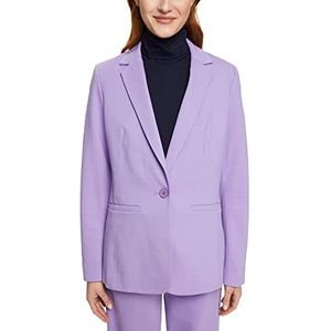 ESPRIT Collection Blazer met één knop van jersey, 570/lavendel, 36, 570/lavendel