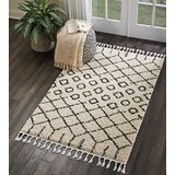 Rugs Direct Tapijt van polypropyleen, 1,22 x 0,66 m, crèmekleurig