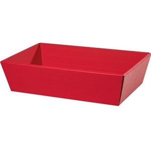 Lot de 10 corbeilles cadeau rouge moyen