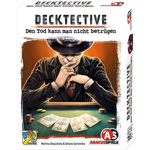 ABACUSSPIELE 38222 Decktective Den Tod kann Man nicht betrügen misdaad, kaartspel, wit