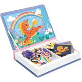 Janod Magneti'Book J02584 - magnetisch educatief spel - 44 magneten + 10 kinderspeelgoedmodellen van FSC-papier - bevordert handvaardigheid en fantasie - vanaf 3 jaar - meerkleurig