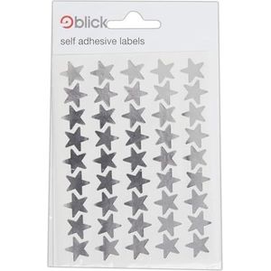 Blick Metallic Silver Star Stickers 14 mm (135 stickers)
