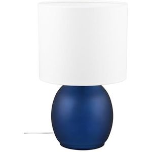 TRIO VELA - Tafellamp - Blauw - excl. 1x E14 10W - Snoerschakelaar