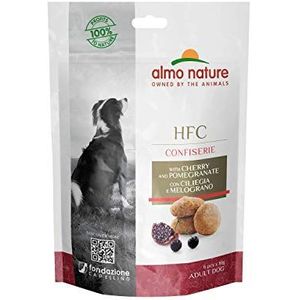 Almo Nature HFC Confiserie Snack pour Chiens Adultes avec Cerise et Grenade - 12 enveloppes de 10 g.