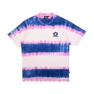 Tealer Tie N Dye Flowers T-shirt, uniseks, paars, S, Paars.