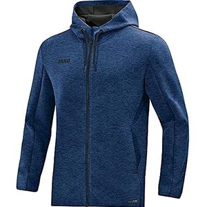 JAKO Premium Basics herenjack met capuchon met capuchon, marineblauw gemêleerd, XXL, 6829