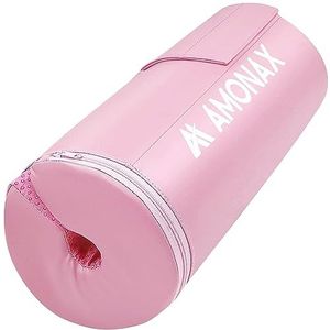 AMONAX Hip Thrust Barbell Pad, extra dikke schuimvulling, voor dames en heren, zware sportschool, accessoires, fitness, workout, barpad, kussensloop voor hip thrusts (roze)
