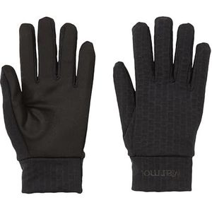 Marmot Connect Liner Glove touchscreen-handschoenen, warm, waterafstotend, fleece wandelhandschoenen, winddicht, zwart, S