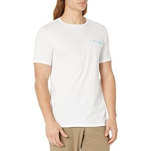 Columbia T-shirt graphique PFG pour homme, Blanc/Volante, L