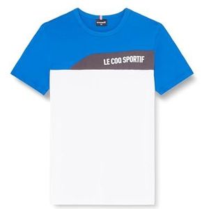 Le Coq Sportif T-shirt unisexe pour enfant, Bleu (Lapis Blue/N.o.w), 8 ans