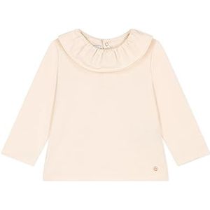 Petit Bateau A08B9 blouse met lange mouwen voor baby's, meisjes, 1 stuk, Avalanche wit