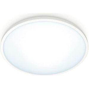 WiZ Plafonniere SuperSlim Wit - Slimme LED-Verlichting - Warm- Tot Koelwit Licht - Geintegreerd LED