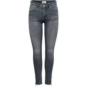 ONLY ONlKendell Dames Jeans Life Regular Enkelbroek Skinny Fit, Medium Grey Denim