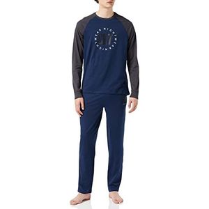 CR7 Cristiano Ronaldo Herenpyjama met lange mouwen, marineblauw, L